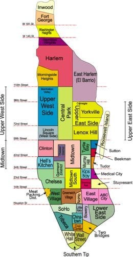 Free Print Manhattan Neighborhood Map | Insider Travel Guides