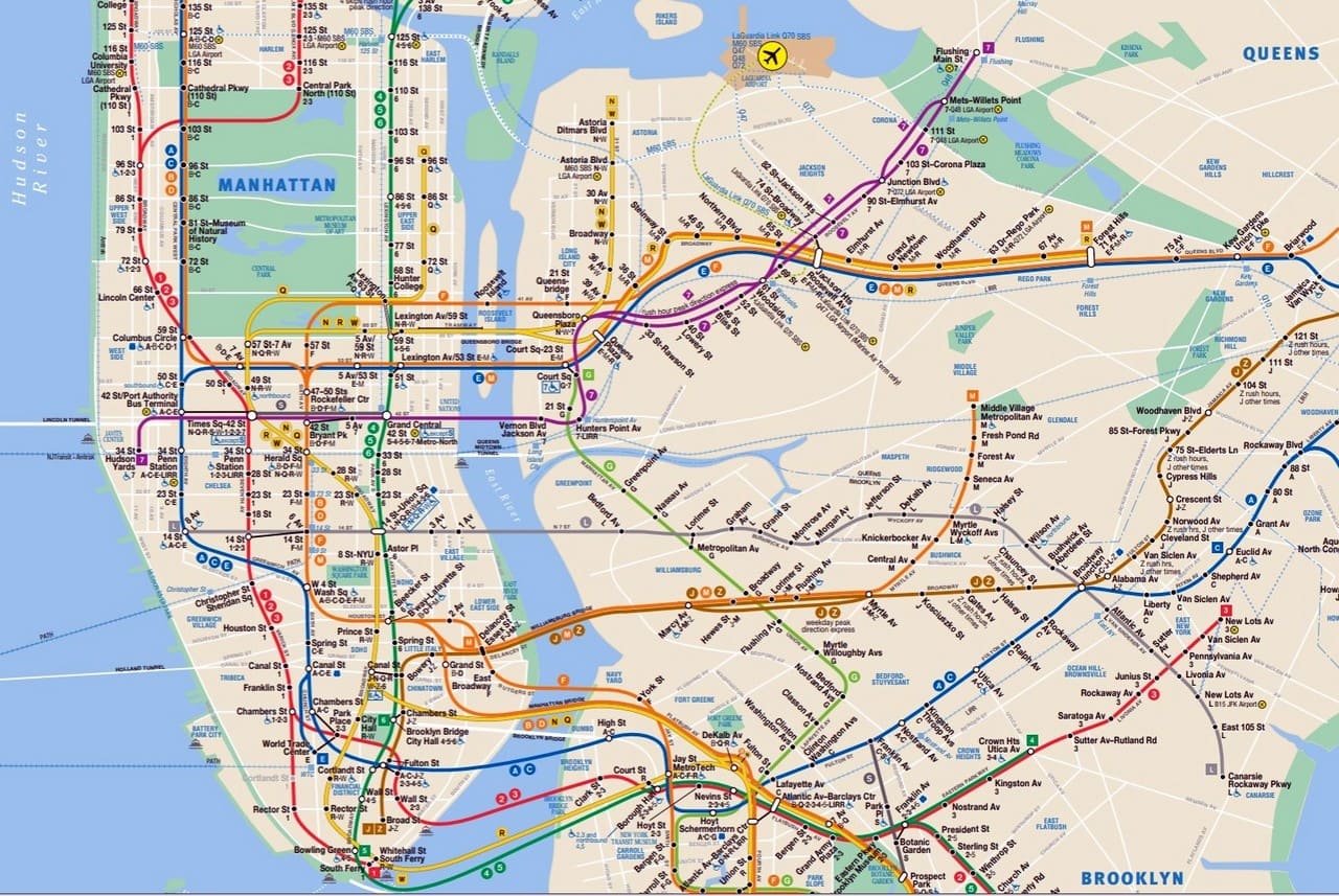 upper west side subway map Nyc Subway Map Free Manhattan Maps Schedule Trip Planner Apps upper west side subway map