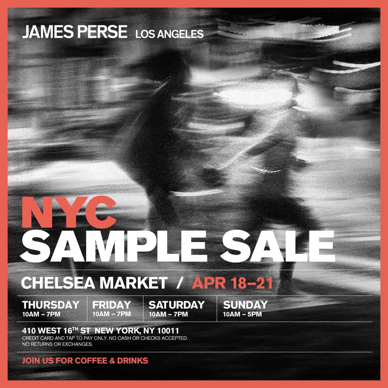 James Perse Sample Sale NYC James Perse Sample Sale NYC