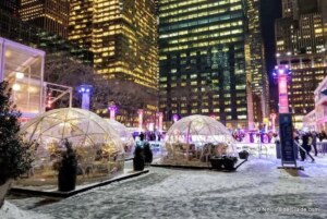 Bryant Park Winter Village Igloos
