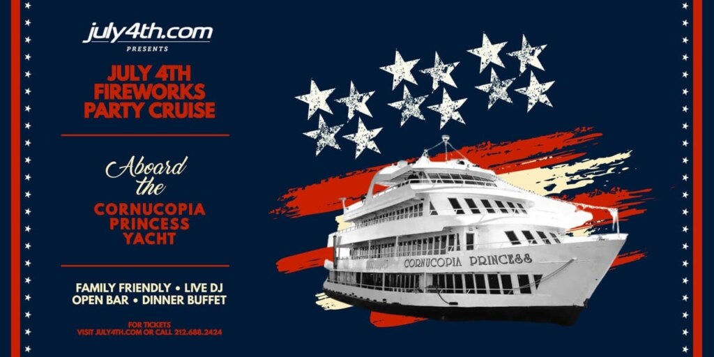 Cornucopia Princess Yacht July 4th Family Fireworks Party Cruise