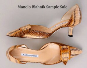 Manolo Blahnik NYC Sample Sale