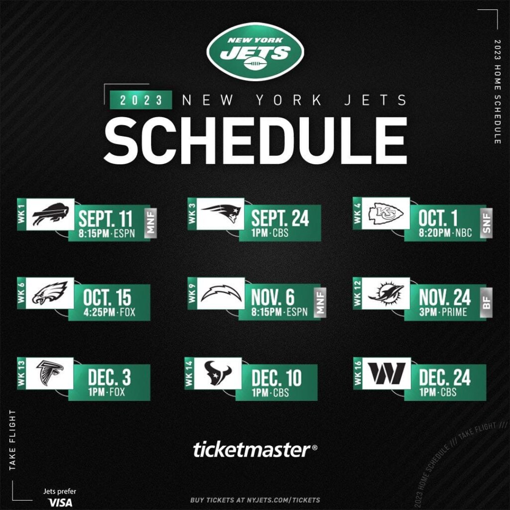 New York Jets Schedule 2023