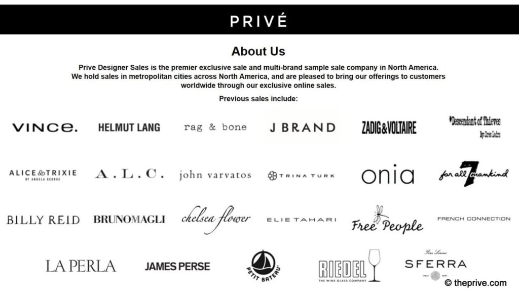 Prive Sample Sale Chelsea Market|Prive Sample Sale Chelsea Market