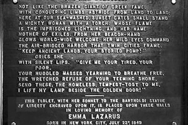 Statue of Liberty Inscription|American Jewish Historical Society