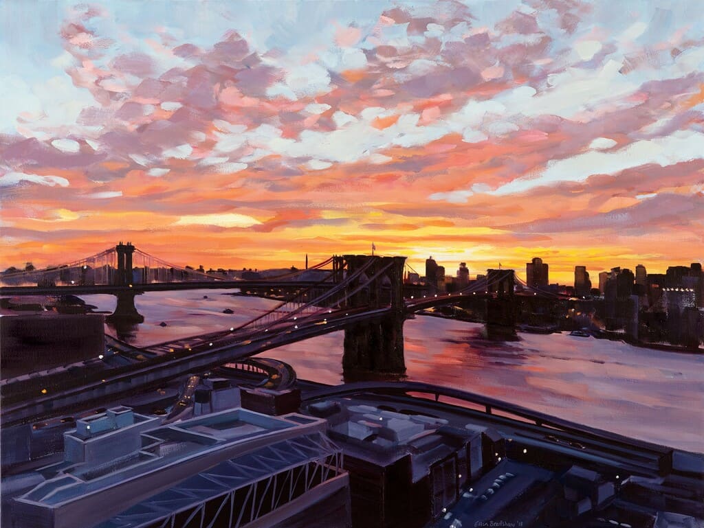 Sunrise from the Artist's Balcony NYC Art Exhibit