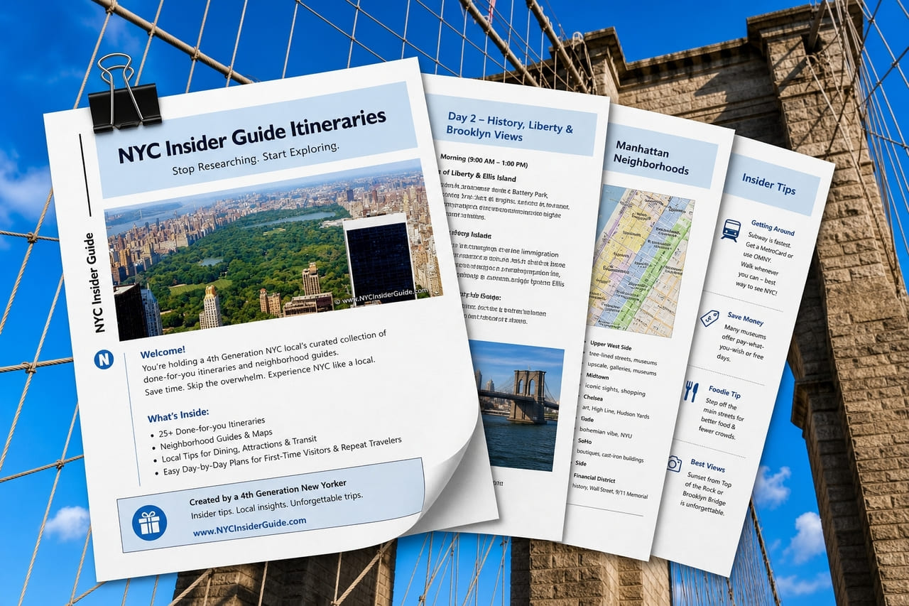 NYC Printable Map Guide Book