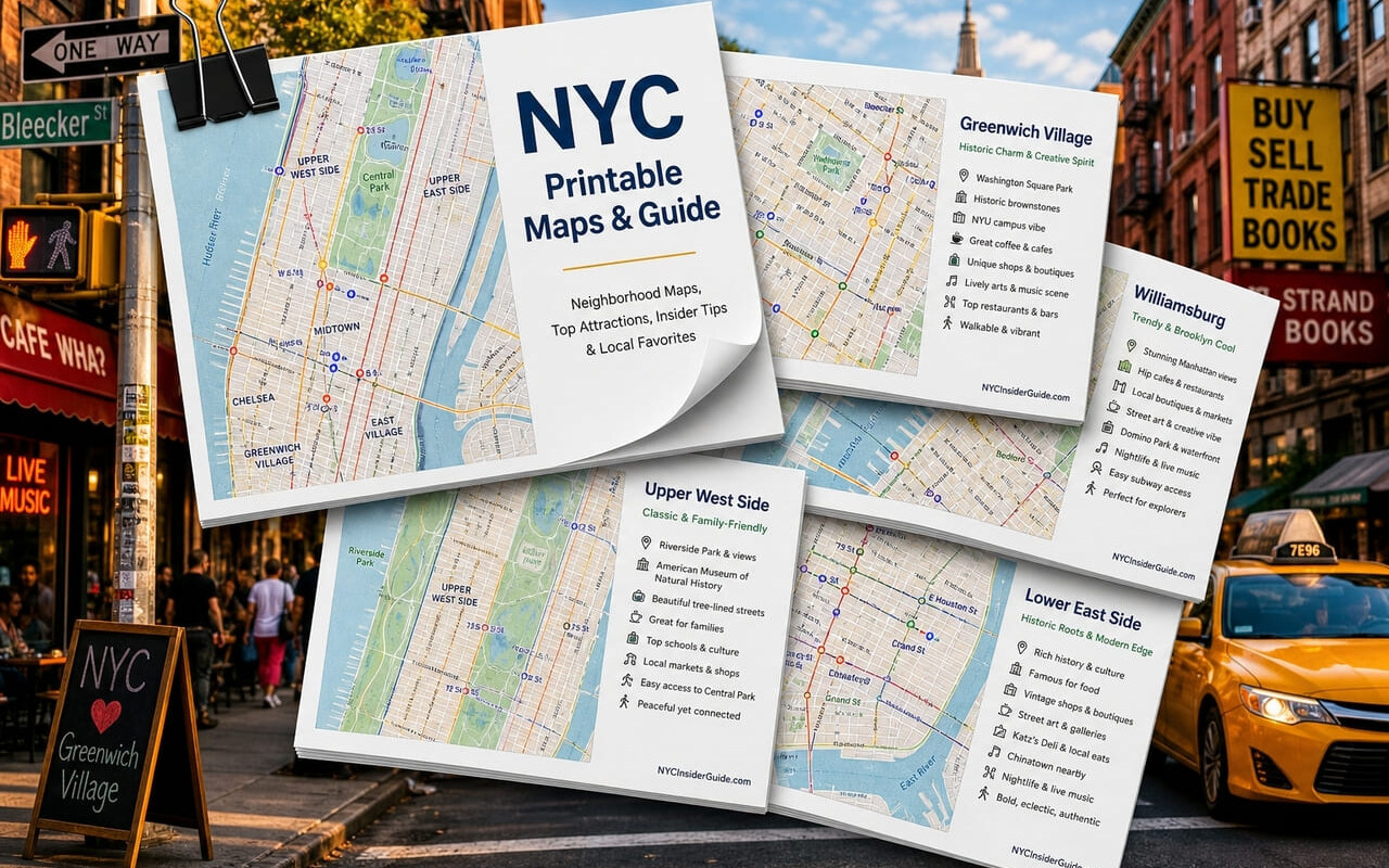 NYC Printable Maps & Guides - NYC Insider Guide