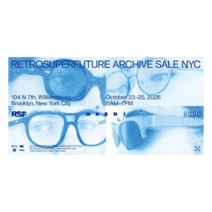 RETROSUPERFUTURE Eyewear Archive Sale NYC